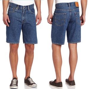 Levis 550 Relaxed Mens Shorts Denim Straight Leg 5 Pockets Style